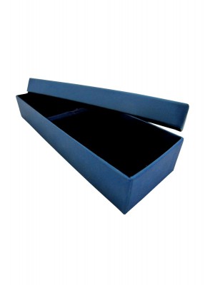 Коробка подарочная под ложку синяя (ф-р под ложку ОС эфалин/флок (синий)
