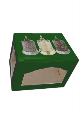 Коробка сувенирная зеленая